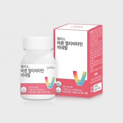 바른 멀티비타민미네랄 종합영양제 (60정 2개월분)